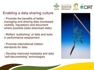 CCAFS – Presentation for Discussion with Donors and Partners – June 2013