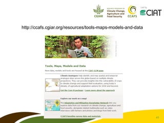CCAFS – Presentation for Discussion with Donors and Partners – June 2013