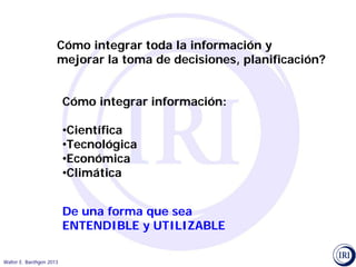 Pronósticos climáticos y toma de decisiones