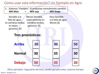 Pronósticos climáticos y toma de decisiones