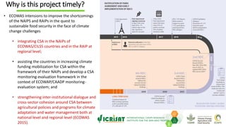 ICRISAT Global Planning Meeting 2019:CGIAR Research Program CCAFS- Enabling institutions and policies for sustainable climate change governance in agriculture by Samuel Partey and team