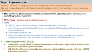 ICRISAT Global Planning Meeting 2019:CGIAR Research Program CCAFS- Enabling institutions and policies for sustainable climate change governance in agriculture by Samuel Partey and team