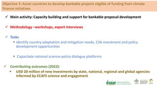 ICRISAT Global Planning Meeting 2019:CGIAR Research Program CCAFS- Enabling institutions and policies for sustainable climate change governance in agriculture by Samuel Partey and team