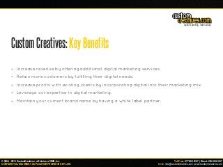 Custom Creatives, Digital Marketing Agency Agoura Hills Presentation