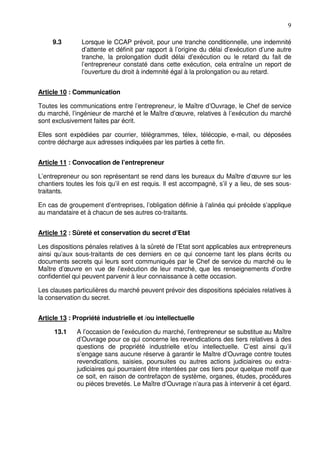 Cahier des clauses administratives générales de travaux | PDF