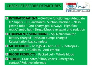 O2 And Suction Checklist TRANSFFERING A CRITICALLY ILL OBSTETRIC PATIENT | PPTX