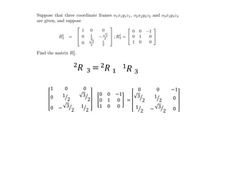 Part 3 section B Kinamatics V20. And rotation matrix pdf | PPT