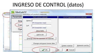 INGRESO DE CONTROL (datos)
 