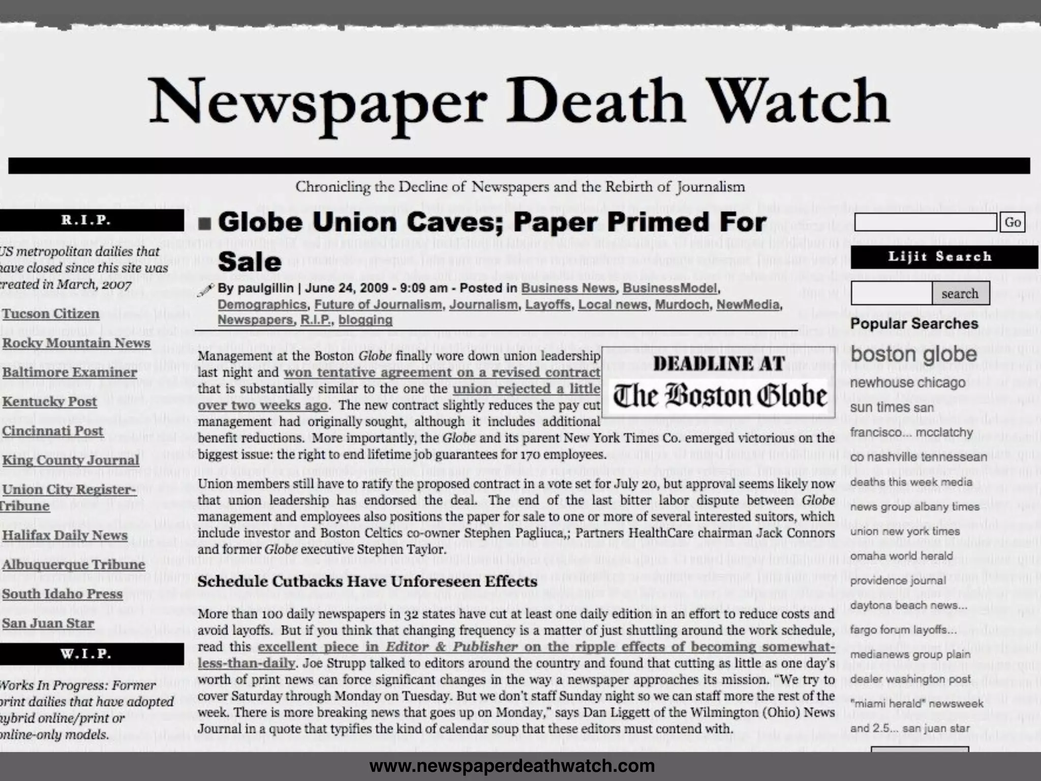 www.newspaperdeathwatch.com
 
