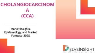 CHOLANGIOCARCINOM
A
(CCA)
Market Insights,
Epidemiology, and Market
Forecast- 2028
 