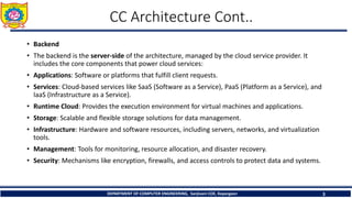 Cloud Computing Architecture and Components | PDF