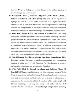 A study of impact of social media on consumer behaviour | PDF