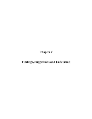 Chapter v
Findings, Suggestions and Conclusion
 