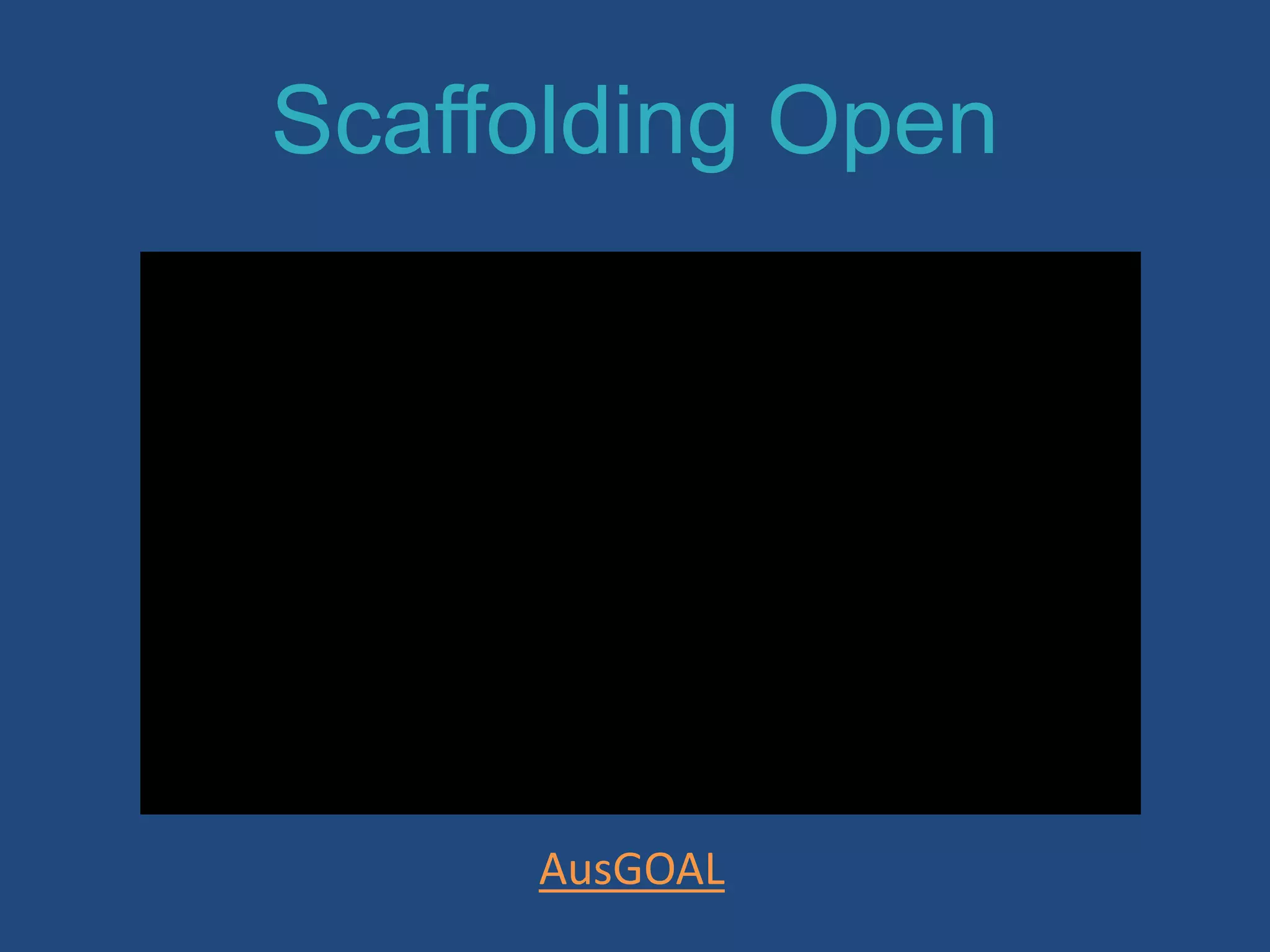 Scaffolding Open
AusGOAL
 