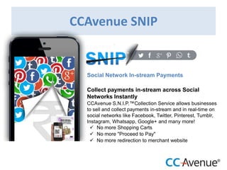 CCAvenue Features Presentation