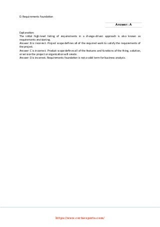 CCBA Prüfungs-Guide