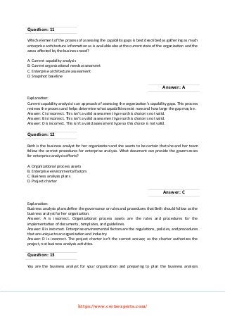 CCBA Tests