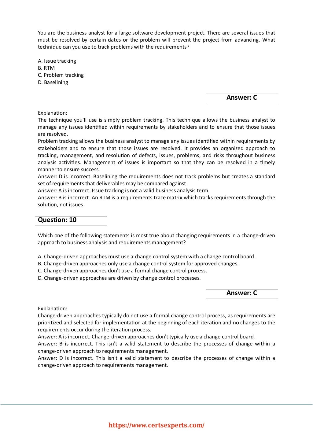 CCBA Deutsch Prüfung