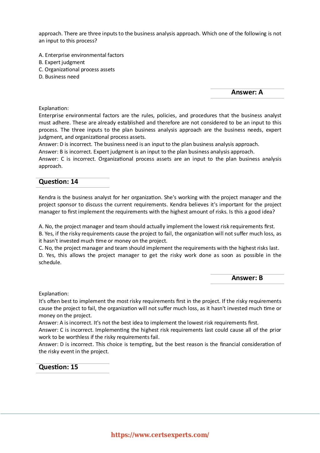 CCBA Fragenpool
