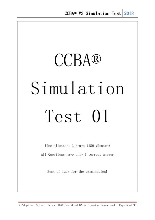 CCBA Deutsch Prüfung