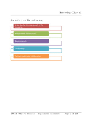 CCBA v3 Study Guide - Sample chapter | PDF
