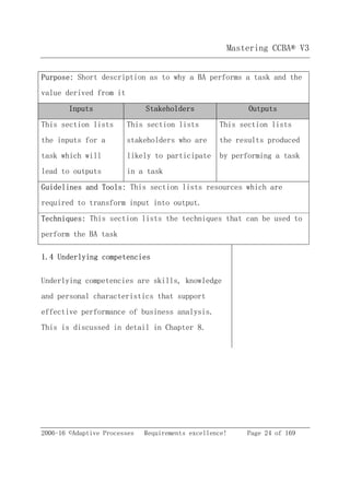 CCBA v3 Study Guide - Sample chapter | PDF