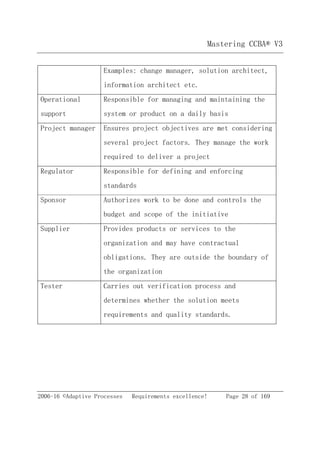 CCBA v3 Study Guide - Sample chapter | PDF