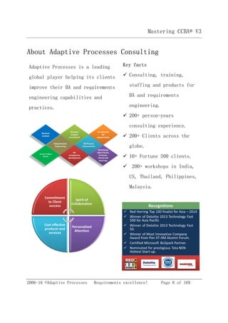 CCBA v3 Study Guide - Sample chapter | PDF