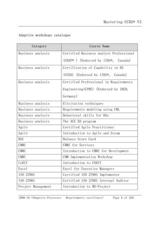CCBA v3 Study Guide - Sample chapter | PDF