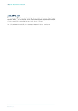 ABI Trade Credit Insurance Guide | PDF
