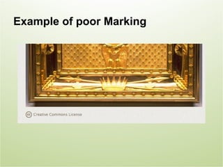 Example of poor Marking
 