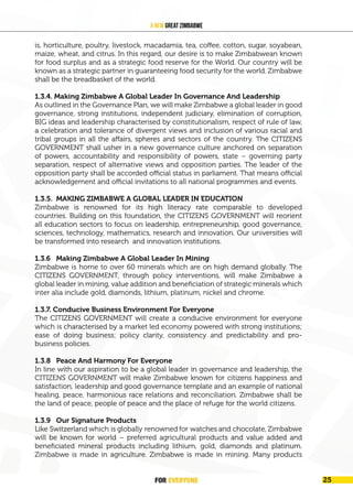 CCC Zimbabwe 2023 election manifesto - A new Great Zimbabwe blueprint
