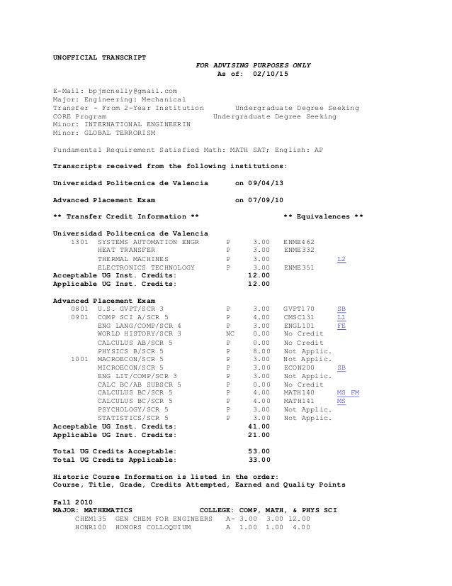 Final Maryland UNOFFICIAL TRANSCRIPT McNelly