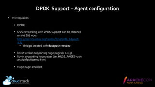 Nicolas Vazquez - Open vSwitch with DPDK on CloudStack | PDF