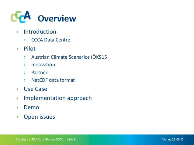 Ccca Data Centre Dynamic Data Citation For Netcdf Files Ccca Data Centre Dynamic Data Citation For Netcdf Files