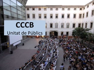 CCCB
Unitat de Públics
 