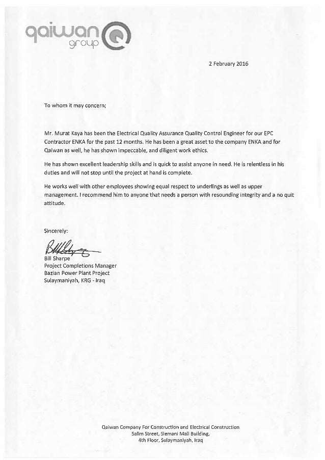 Qaiwan Reference Letter