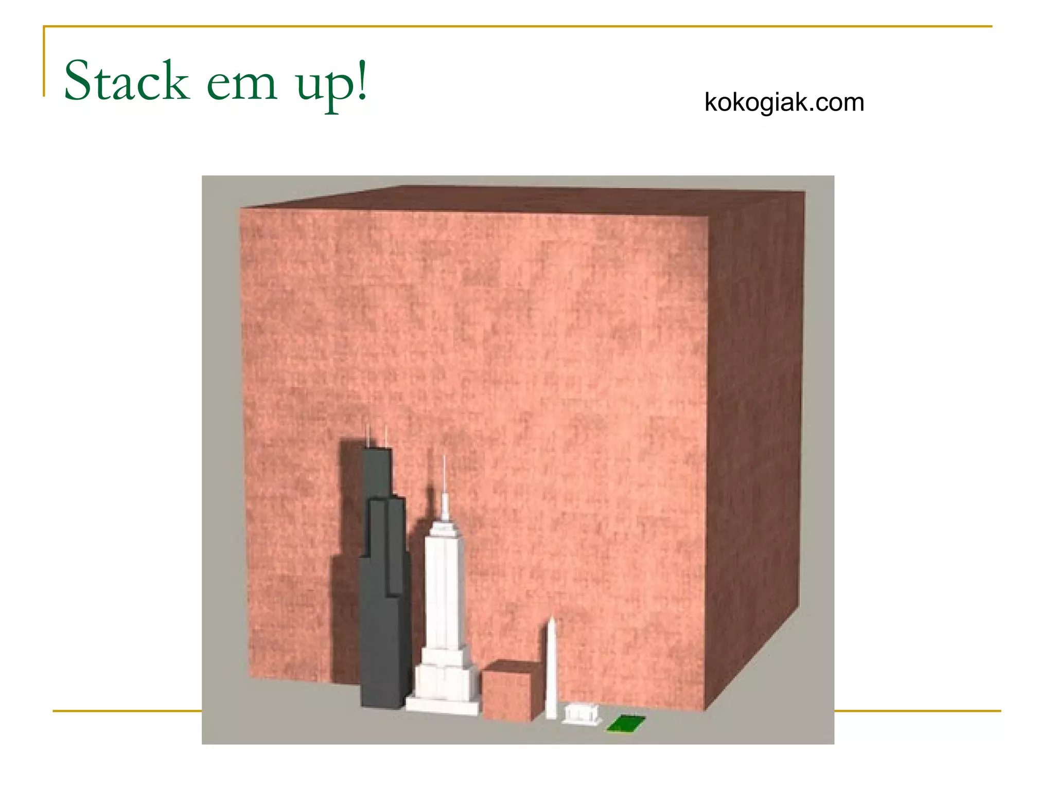 Stack em up! kokogiak.com  