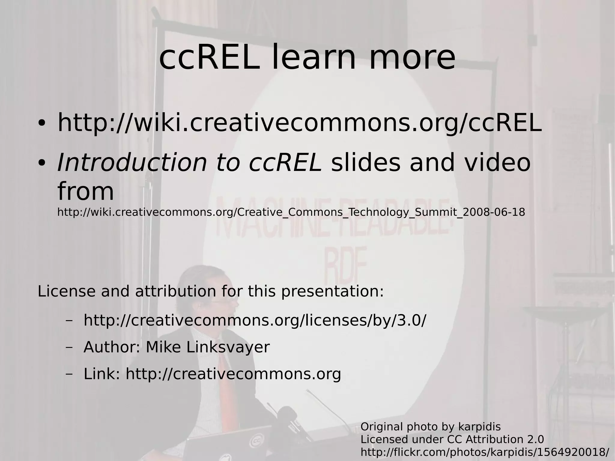 ccREL update 2008-07-29