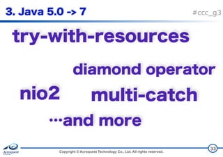 Copyright © Acroquest Technology Co., Ltd. All rights reserved.
#ccc_g3
33
 