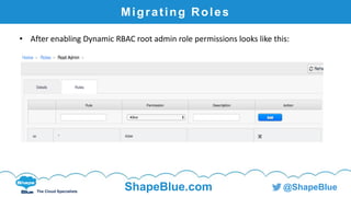 Dynamic roles in cloudstack | PPTX