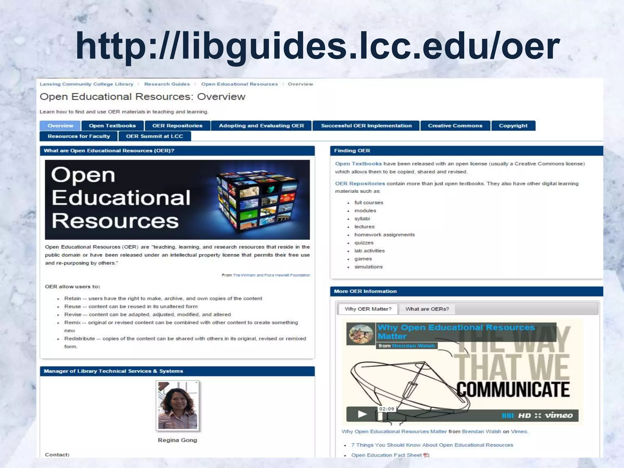 http://libguides.lcc.edu/oer
 