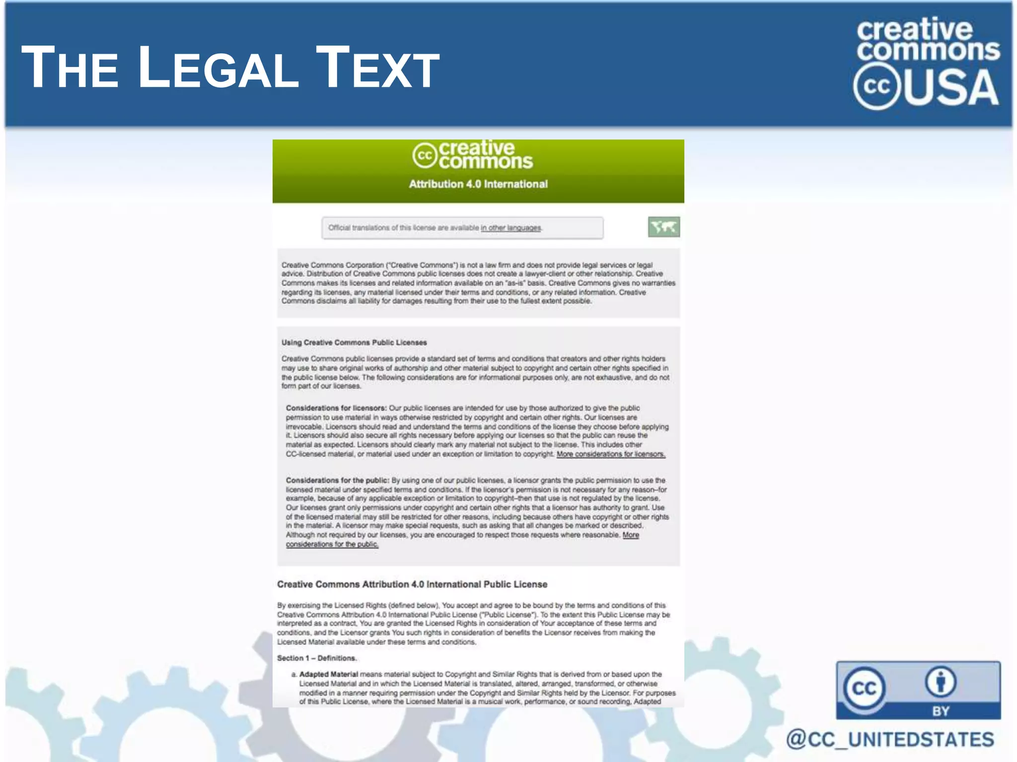 THE LEGAL TEXT
 
