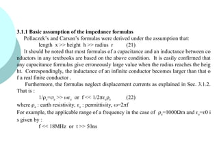 Impedance and admittance of Under Ground power cables.ppt
