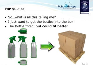 POP Solution So…what is all this telling me? I just want to get the bottles into the box!  The Bottle “fits”… but could fit better 
