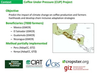 Climate Change in GuatemalaCrop suitabilityModeling Approaches