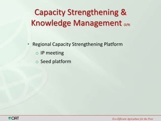 Climate Change and Capacity Strengthening Area