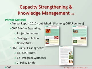 Climate Change and Capacity Strengthening Area