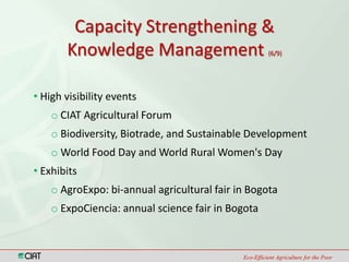 Climate Change and Capacity Strengthening Area