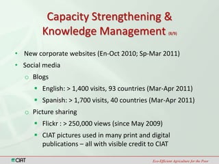 Climate Change and Capacity Strengthening Area